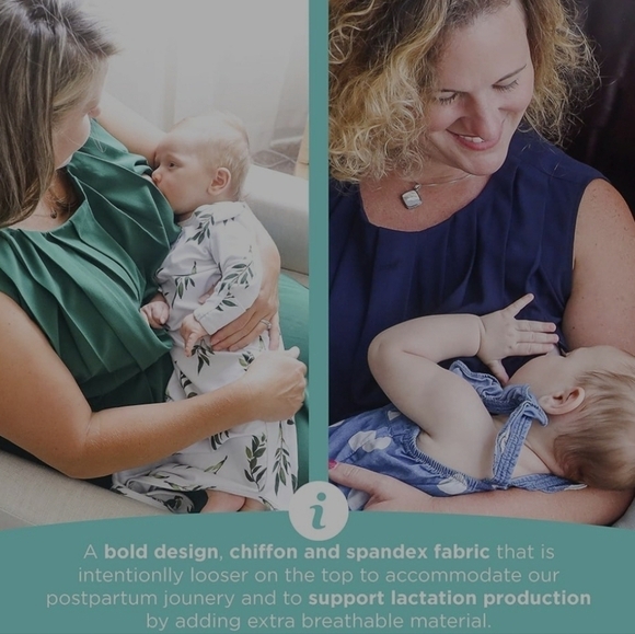 The DREAMER II - Maternity Nursing Dress.Breastfeeding Top. Hands-Free Pumping - Picture 8 of 10